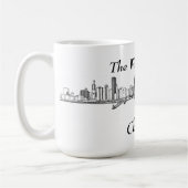 風が強い都市シカゴ コーヒーマグカップ (左)