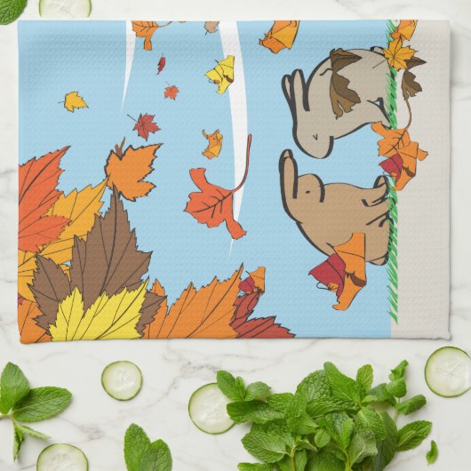 風が強い キッチンタオル (折り畳み)