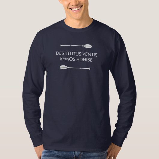 風が止まれば櫂を操れ Tシャツ (正面)