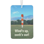 風が起き、靴下が出て、写真、おもしろい航空、クール カーエアーフレッシュナー (裏面)