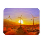 風で動く マグネット (横)