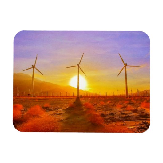 風で動く マグネット (横)