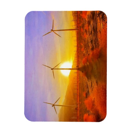 風で動く マグネット (縦)