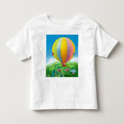 風で吹くこと トドラーTシャツ (正面)