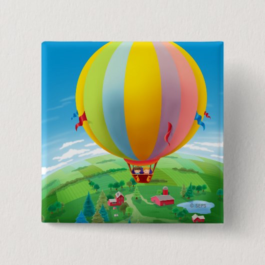 風で吹くこと 缶バッジ (正面)