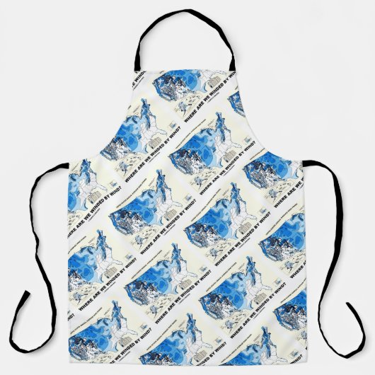 風で風が吹いてどこだ風力 エプロン (正面)