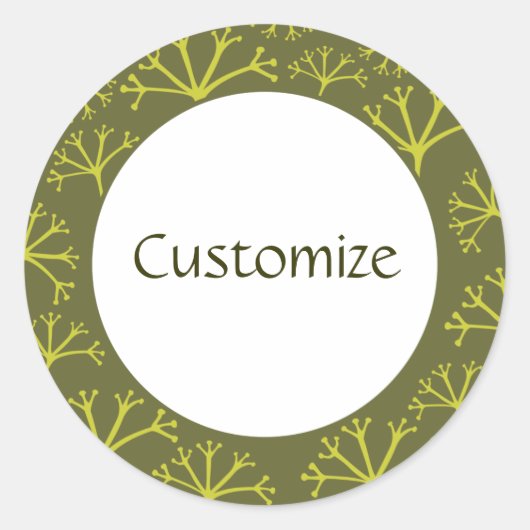 風と共に消えたテンプレート ラウンドシール (正面)