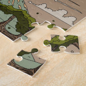 風と流れ鯉のぼり ジグソーパズル (側面)