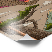 風と流れ鯉のぼり フォトプリント            (角)