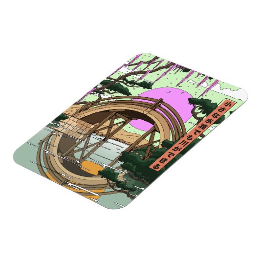 風と流れ鯉のぼり マグネット (左側)