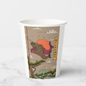 風と流れ鯉のぼり 紙コップ (正面)