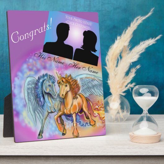 風と炎ロマンチックなユニコーン～プラーク フォトプラーク (側面)