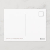 風と雨のはがきに素敵なチューリップ ポストカード (裏面)