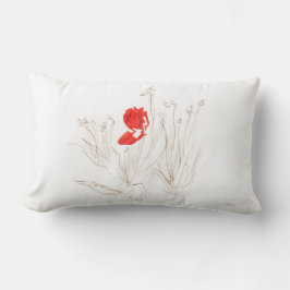 風と雨の中の素敵なチューリップ装飾用クッション ランバークッション