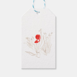 風と雨の素敵なチューリップ ギフトタグ