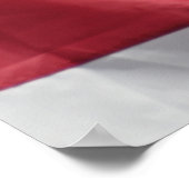 風になびく自由アメリカ国旗 ポスター (角)