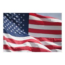 風になびく自由アメリカ国旗