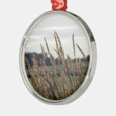 風になびく草 メタルオーナメント (左)