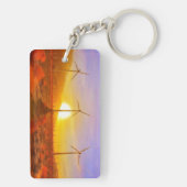 風によって動力を与えられる キーホルダー (裏面)