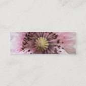 風によって吹かれるケシ スキニー名刺 (裏面)