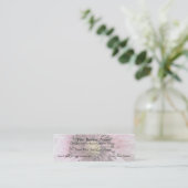 風によって吹かれるケシ スキニー名刺 (スタンド正面)