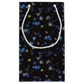 風によって吹かれる花パターン スモールペーパーバッグ (裏面)