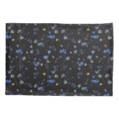 風によって吹かれる花パターン 枕カバー (裏面-左)