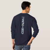 風に乗って疾走 | メンズ ロングスリーブ Tシャツ (裏面フル)