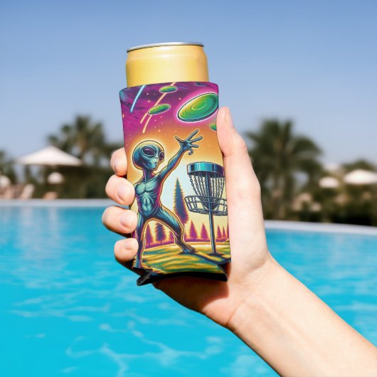 風に乗る |エイリアンディスクゴルフ スリム缶クーラー (インサイチュ プール)