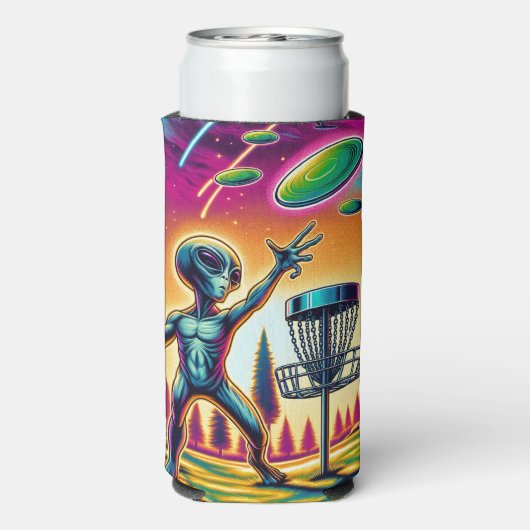 風に乗る |エイリアンディスクゴルフ スリム缶クーラー (Seltzer裏面)