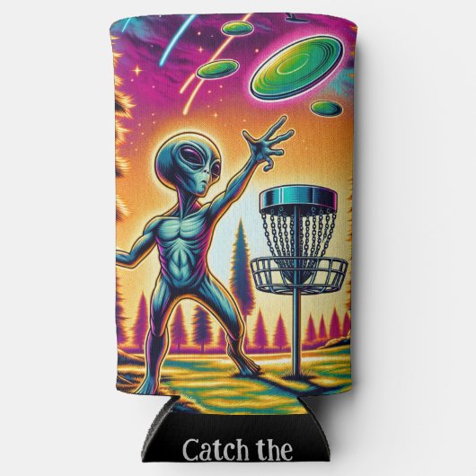 風に乗る |エイリアンディスクゴルフ スリム缶クーラー (正面)