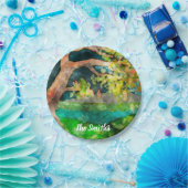 風に吹かれた木 ペーパープレート (パーティー)