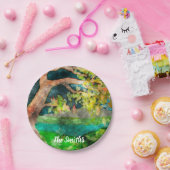 風に吹かれた木 ペーパープレート (パーティー)