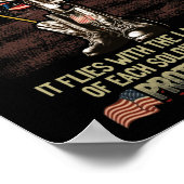 風に吹かれて旗が飛ばない ポスター (角)