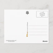 風に吹かれる少女と犬 ポストカード (裏面)