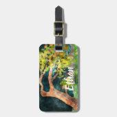 風に吹かれる木 ラゲッジタグ (正面縦)