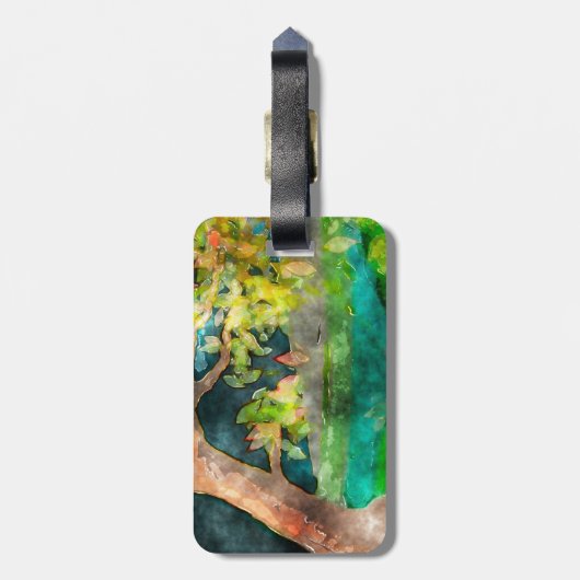 風に吹かれる木 ラゲッジタグ (裏面縦)