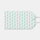 風に吹かれる羽 ギフトタグ (正面(横))