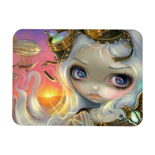 "風に吹かれる"フレックス磁石 マグネット (横)