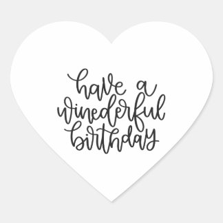 風に強い誕生日を迎える ハートシール