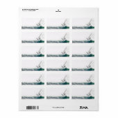 風に打ち寄せる ラベル (フルシート)