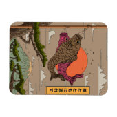 風に流れる こいのぼり マグネット (横)