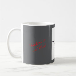 風に舞う羽根のマグカップ コーヒーマグカップ