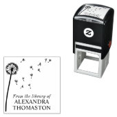 風に舞う蒲公英の種 #2 図書館の本の名前 セルフインキングスタンプ (インサイチュ)