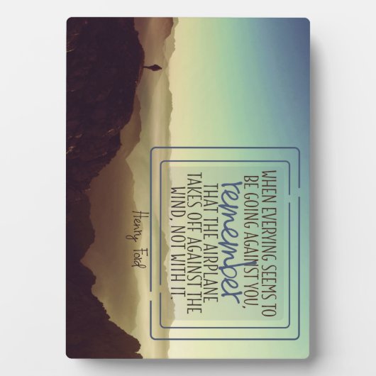 風に逆らって フォトプラーク (正面)