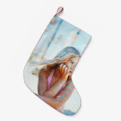 風に髪を振る女 スモールクリスマスストッキング (正面 (吊り時))