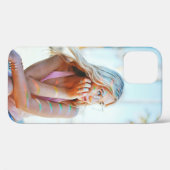 風に髪を振る女 Case-Mate iPhoneケース (裏面 (横))