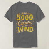風に5000本の蝋燭 Tシャツ (デザイン正面)