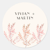 風のささやきと踊る ラウンドシール (正面)