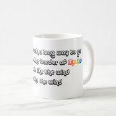 風のような乗車 コーヒーマグカップ (正面右)